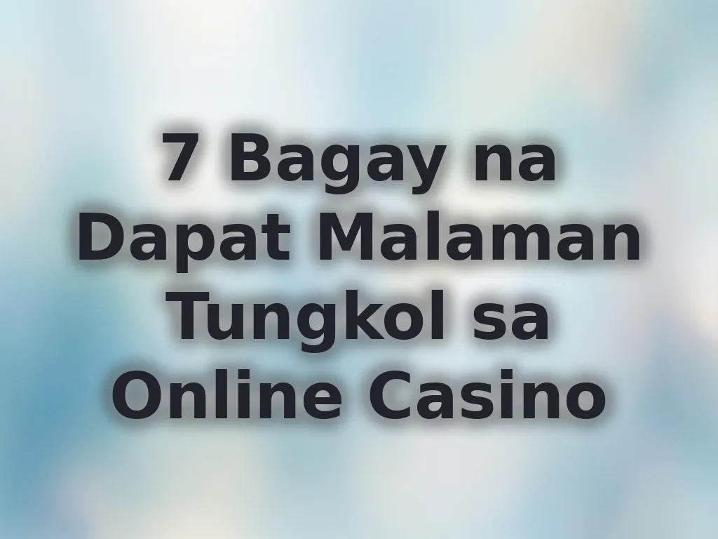 Pag-unawa sa online casino